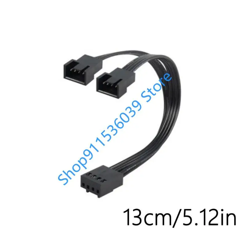 45BB Computer 4pin PWM Venditore PWM Cavo da 1 a 2 Ways Splitter Black Black Black Extension Cavo Connectors