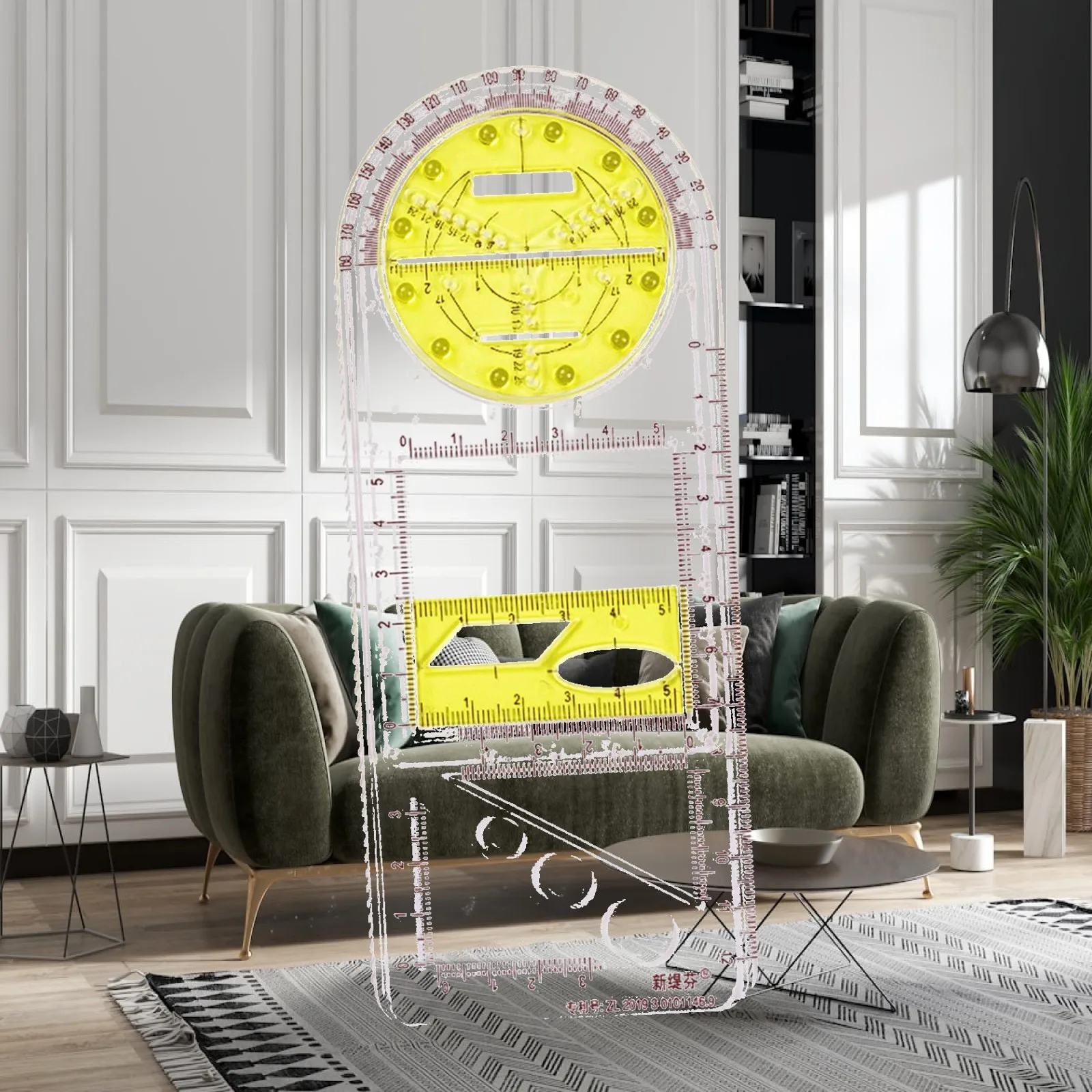 creative-learning-stationery-portable-transparent-multipurpose-drawing-ruler-painting-ruler-crafts-for-office