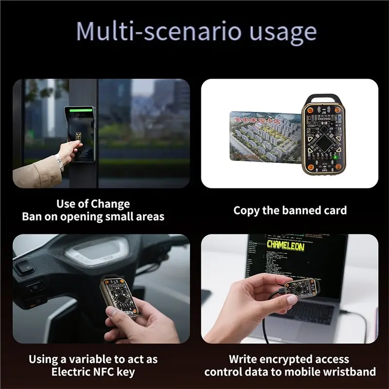 [LXYA68Z!] Reader Sniffing RFID Chip Reader Emulator With Read Writer RFID Smart Chip ID IC Reader Tag Copyer