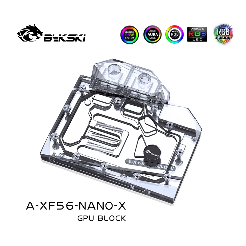 

Bykski GPU Water Block Use for AMD XFX VEGA56 NANO / SAPPHIRE PULSE Radeon RX Vega56 8G HBM2 Copper Radiator A-XF56-NANO-X