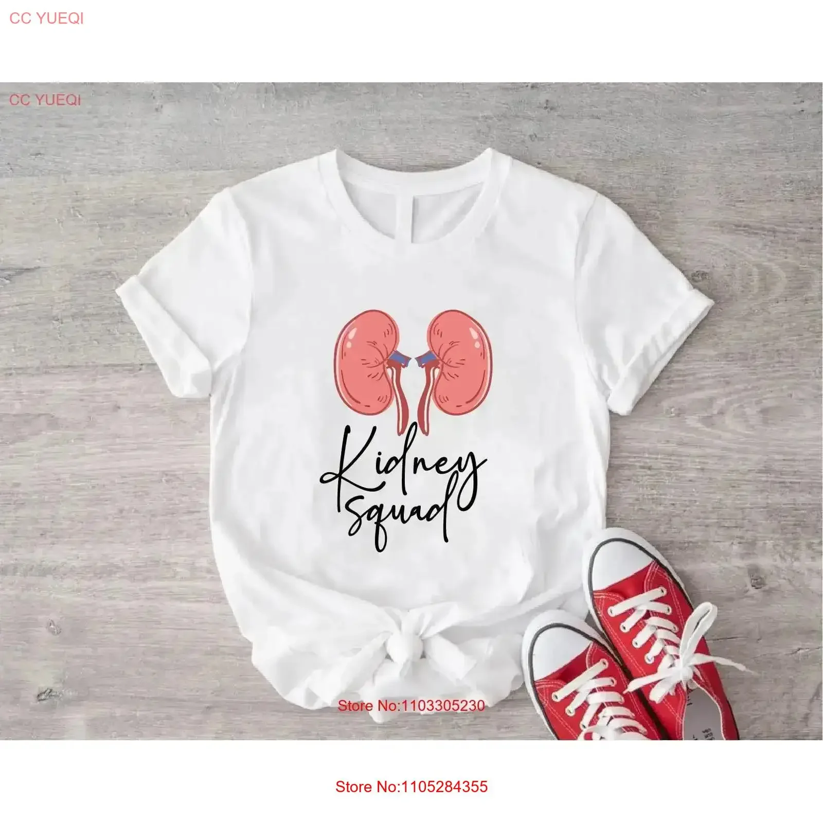 Kidney Squad T shirt Disease Awareness Support Healthcare Dialysis Technician vintage Washed Slightly homme Stylish graphic