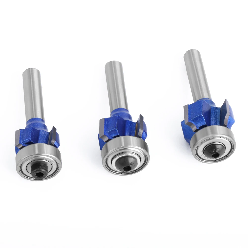 Imagem -02 - Lavie-router Bit Conjunto para Carpintaria Fresa Aparar Faca Borda Borda Flautas mm Haste r1 r2 r3 Alta Qualidade
