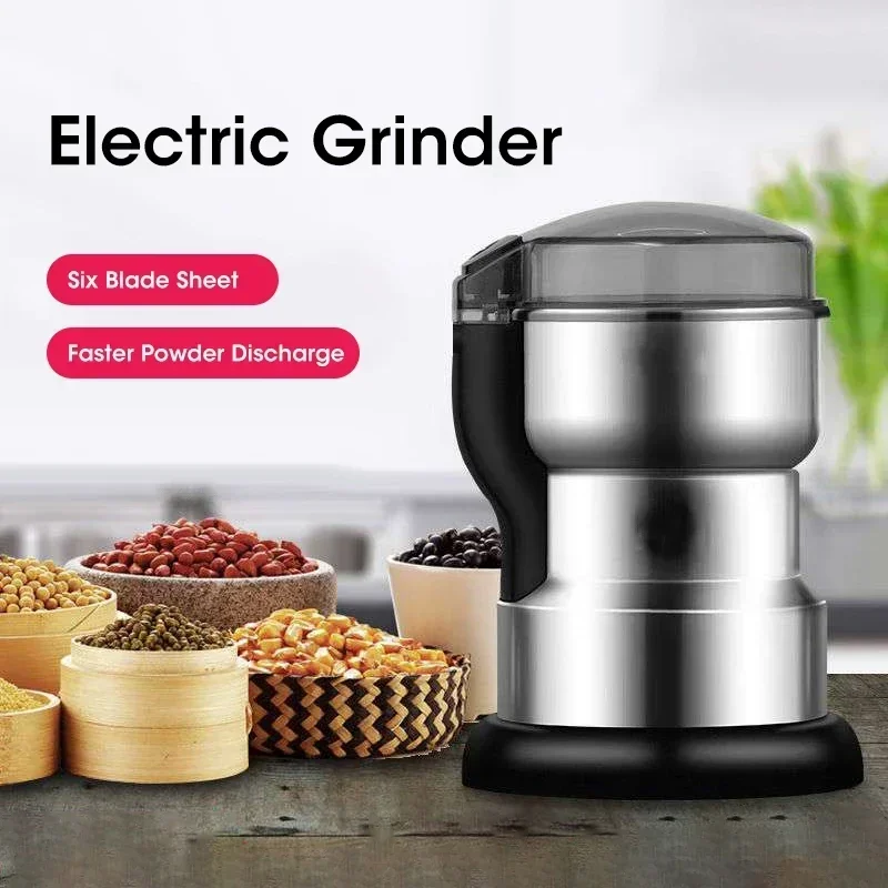 Electric Grinder Household Ultrafine Baby Food Pulverizer Coffee Beans Mill Grinder Fast Grinding Multifunction Smash Machine