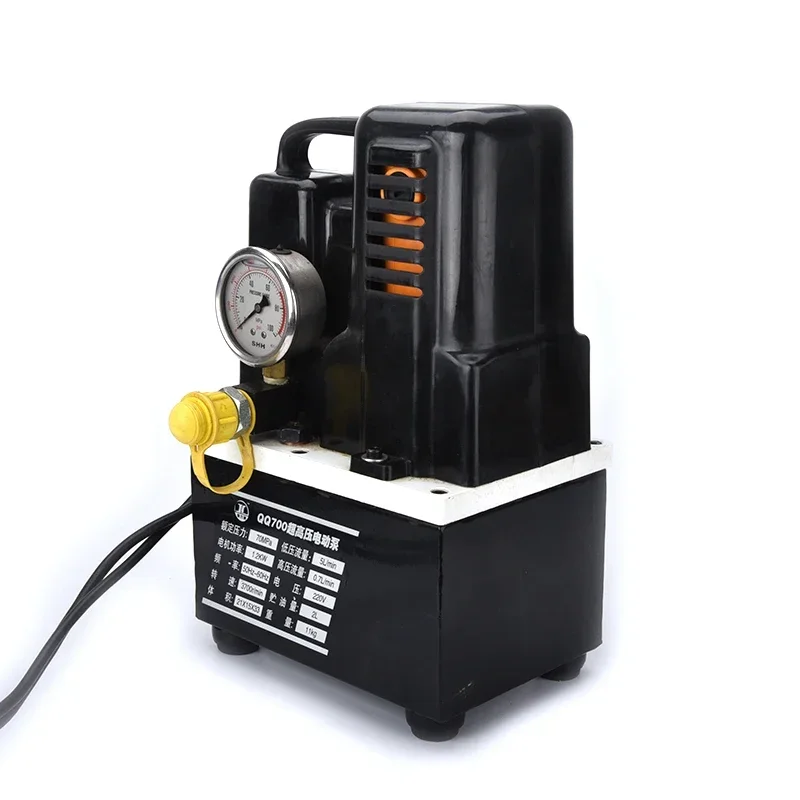QQ-700 Portable Electric Hydraulic Pump 1200W Ultra-small Hydraulic Station High Pressure Hydraulic Oil Pump Machine 220V/110V