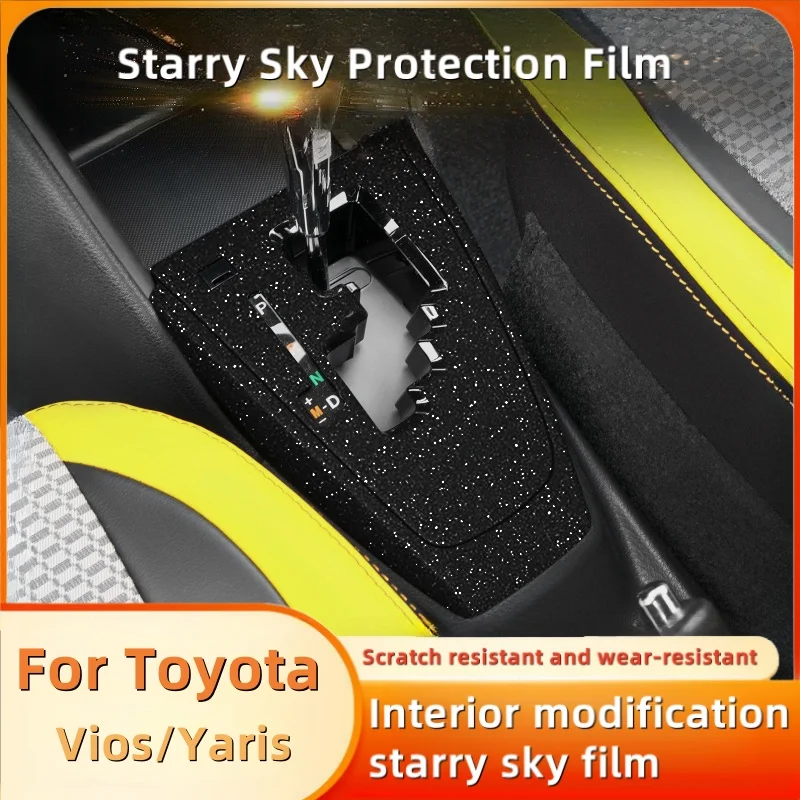 

Для Toyota Vios Yaris Starry Sky пленка внутренняя модификация центральный контроль прибор экран защитная пленка автомобильные аксессуары