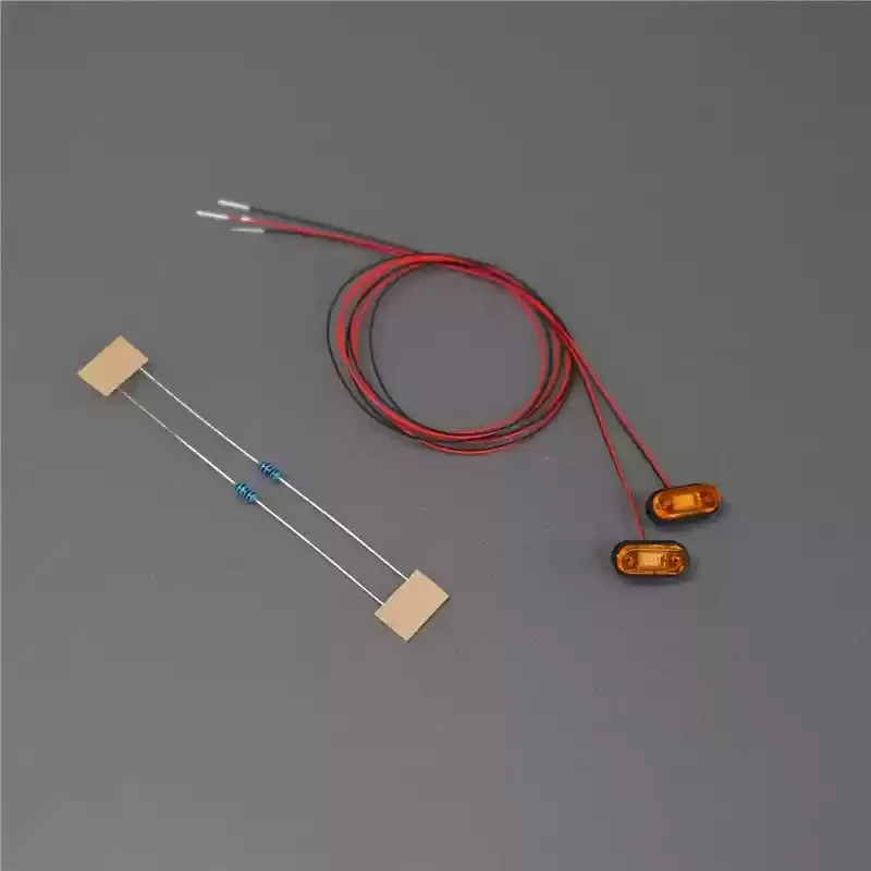 2pcs LED 3V Position Light The Width/Warning Lamp for 1/14 Tamiya RC Truck Tipper For SCANIA 770S 56368 For VOLVO MAN LESU Car