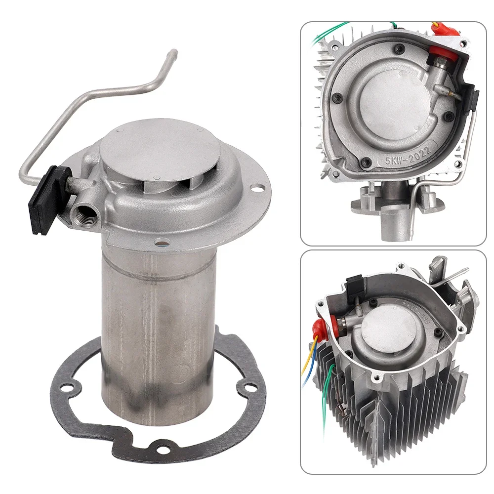 Auto Heater Combustion Chamber Round Set 12V/24V 5KW Heater Accessories with Atomization Net Sealing Rubber Installation Gasket