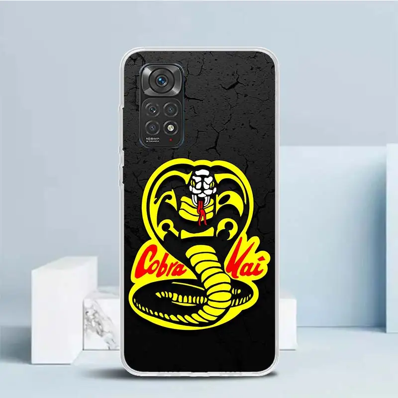 Cobra Kai Snake Soft Cover for Xiaomi Redmi Note 12 11S 11T 11E 10S 10 Pro Print Phone Case 11 9S 9 9T 8 8T 7 6 5 Plus Coque