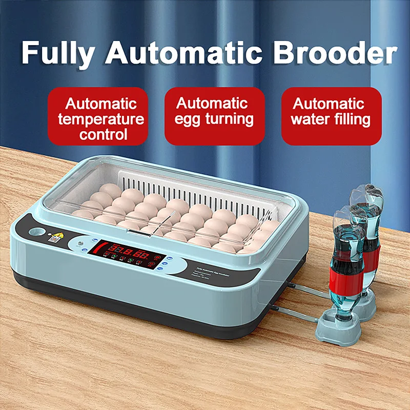 

110V/220V Fully Automatic Double Electric Incubator Can Store 6 Chicken Eggs Single/Double Electric Mini Household Incubator