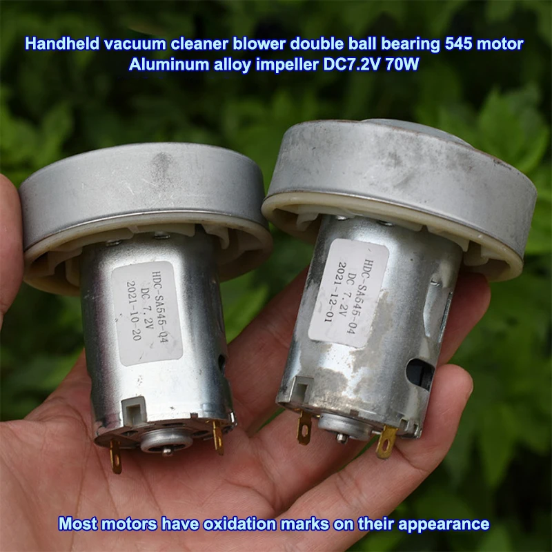 

1Pcs Ball Bearing Micro Motor For Vacuum Cleaner Parts Air Blower Built In Driver 545 Motor DC7.2V 70W Vacuum Cleaner Motor