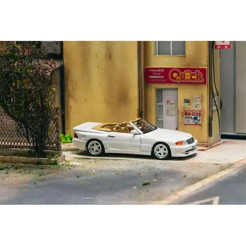 Tw em estoque 1:64 mercedes benz sl 500 koenig especiais branco diecast modelo de carro coleção brinquedos tarmac funciona
