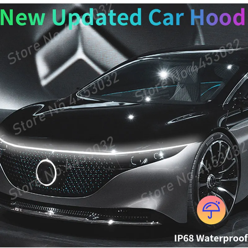 2026 New DRL For Hyundai Starex H1 Grand Starex 2007-2023 Car Hood Light Scan Starting LED Strips Flexible Welcome Light