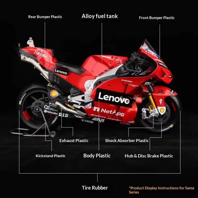 Maisto 1:6 Ducati Lenovo Team 2024 #1 Francesco Bagnaia #23 Enea