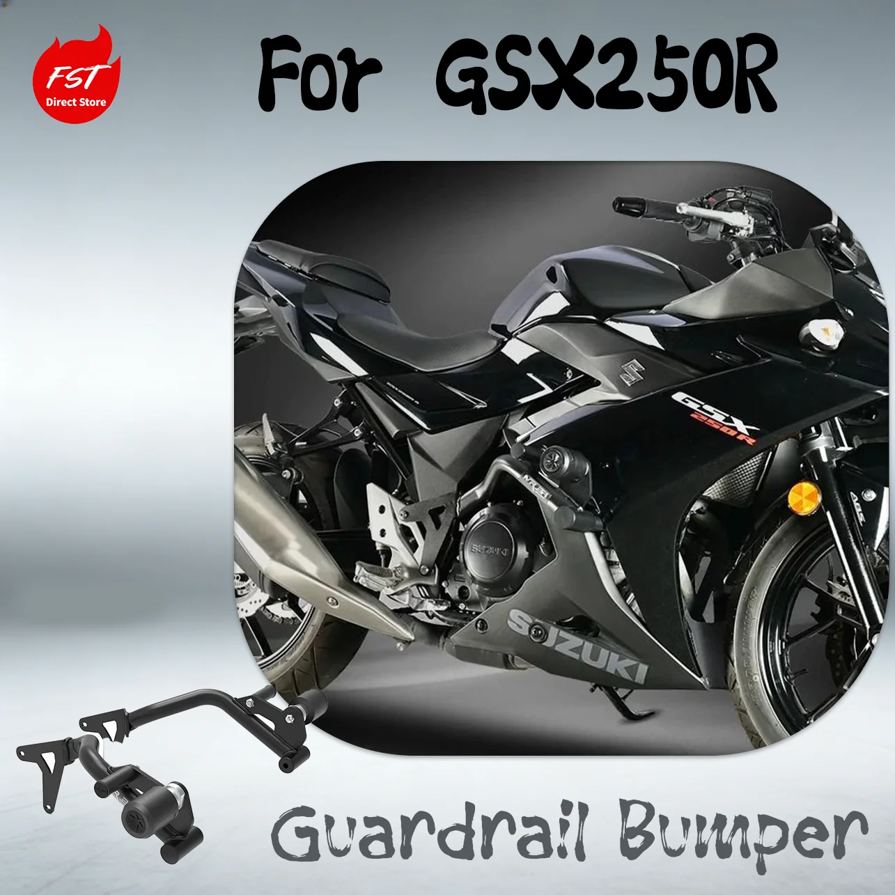 Racing Engine Guard Crash Bars Anti-Fall Protector Bumper Upgrade Modified Accessories for Suzuki GSX250R