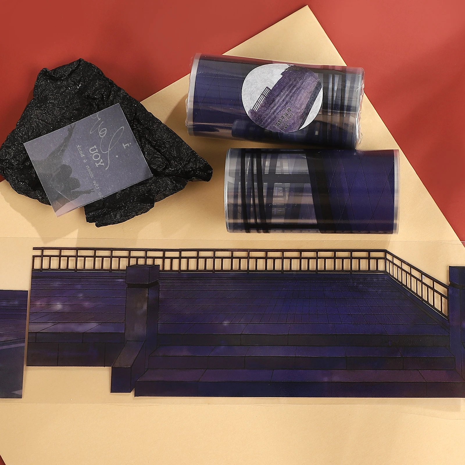 80mm-5m-vintage-night-terrace-landscape-pet-tape-creative-diy-journal-material-collage-scrapbooking-stationery