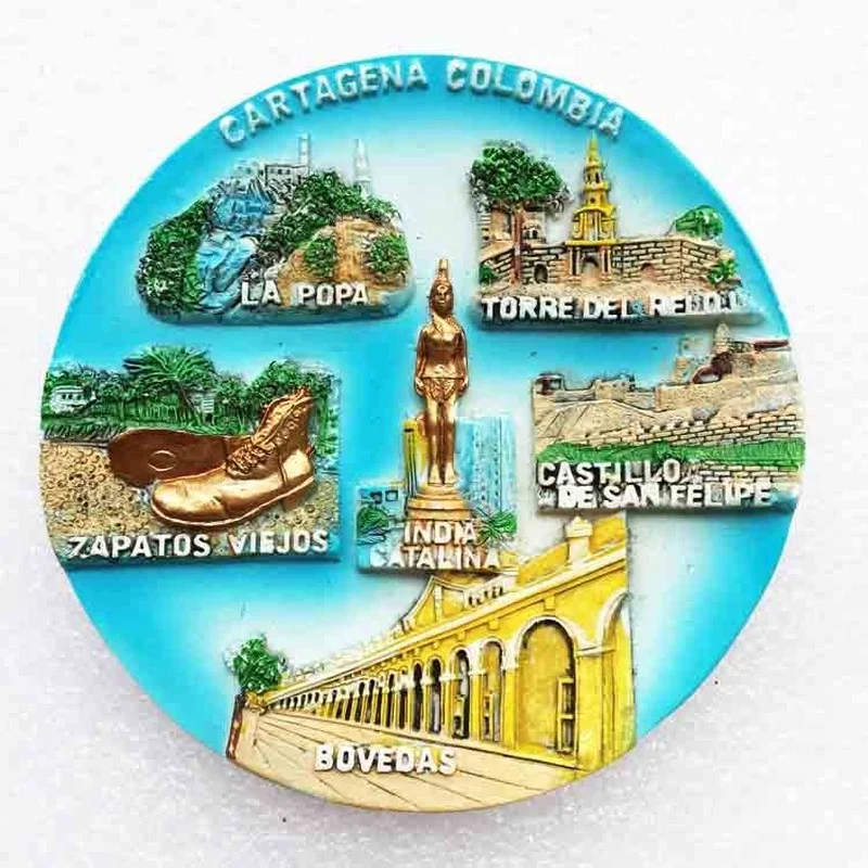 

Colombia Travelling Fridge Magnets Tourist Souvenirs Magnetic Stickers for Message Board Home Decoration Fridge Stickers