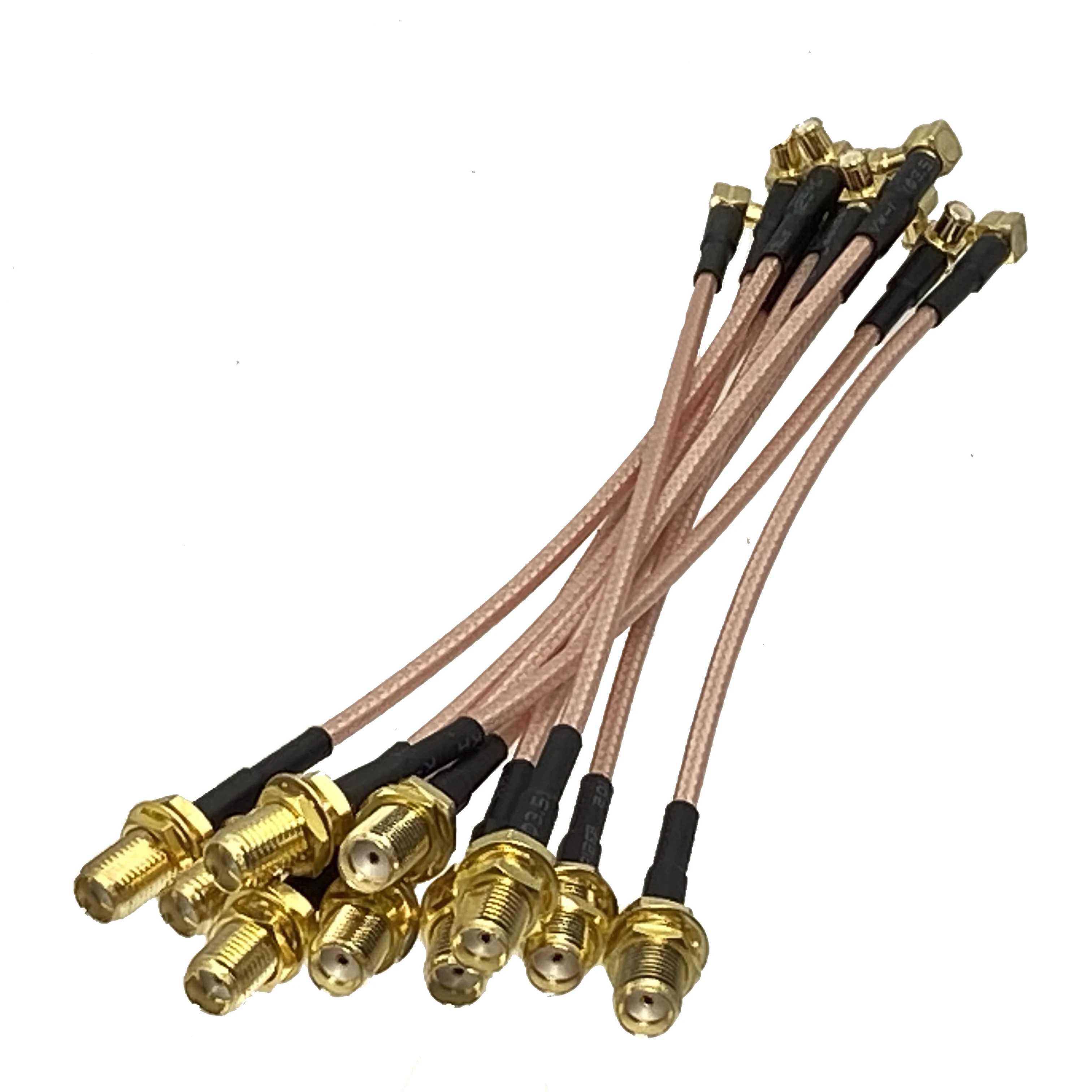 

RG316 MCX Male Plug Right Angle to SMA Female Jack Bulkhead Nut Connector RF Pigtail Coax Jumper Cable 4inch~10FT