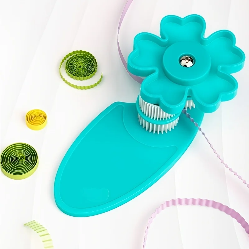 

Wave Shaped Quilling Tool for Handmade Paper Art Easy-to-Use Plastic Roller for Effortless Wrinkle Effects Beginner-Friendly