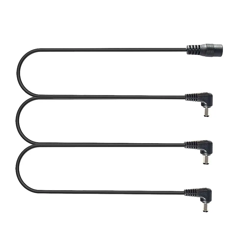 

1 to 3 Right Angle Daisy Chain Effects Power Supply Cable Wire