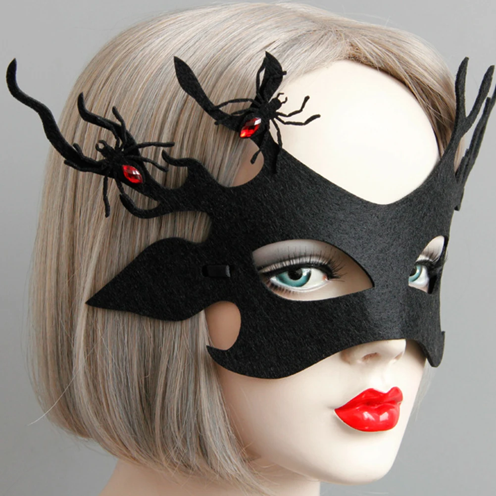 

Fashion Half Face Mask Halloween Party Cosplay Costume Masquerade Carnival Wearable Accessory Premium Elegant Mysterious