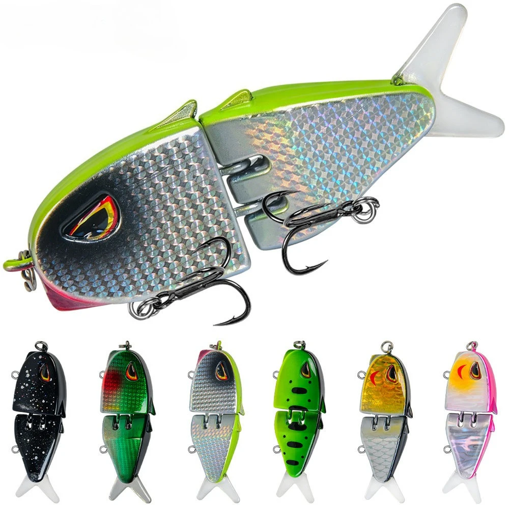 Luya Bait Multi section Fish Swimming Bait Colorful Fishing Fake Bait