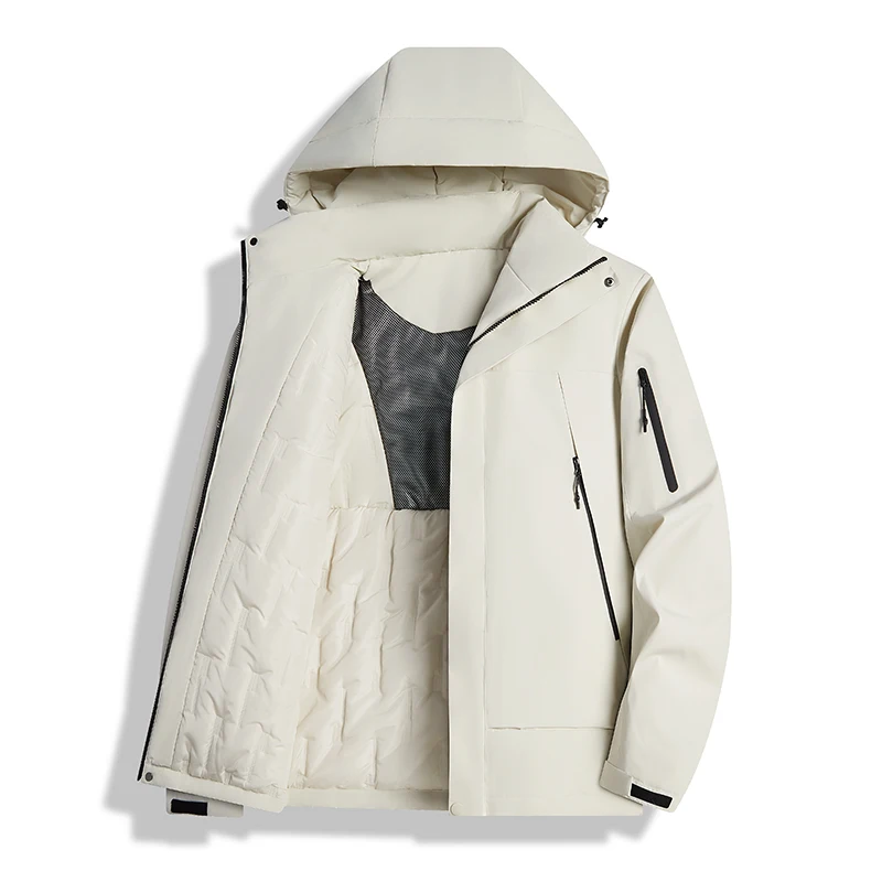 

Мужская и женская водонепроницаемая лыжная куртка со съемным капюшоном, многоцветное ветрозащитное и теплое зимнее пальто, парка с несколькими карманами для походов и лыж на открытом воздухе, изолированная морозостойкая верхняя одежда унисекс, идеально по