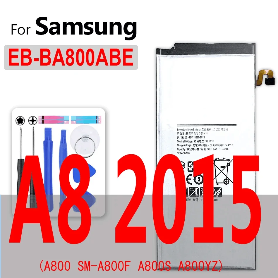 Battery EB-BA310ABE For Samsung Galaxy A3 A5 A6 A7 A8 A9 (2015/2016/2017/2018) SM A310 A500 A510 A520 A520F A310M A310Y SM-A310F