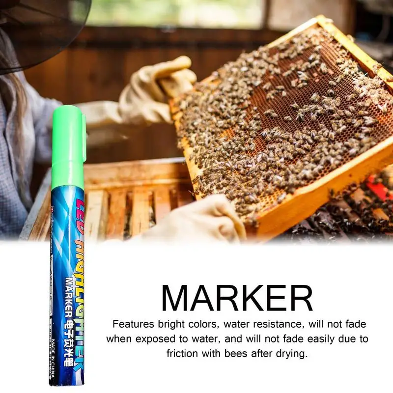 

Bee Marking Tool Queen Bee Marking Marker Pen Nontoxic Beekeeping Queen Rearing Marking Pen Paintbrush Beekeeping Tool