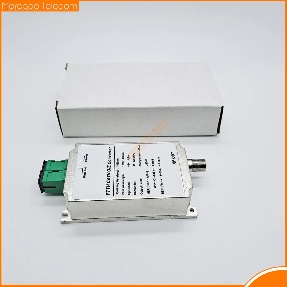 Fiber optical receiver SC/APC Fiber Passive Node with WDM AGC Mini Node Indoor FTTH Tool Optical Receiver CATV Transeiver