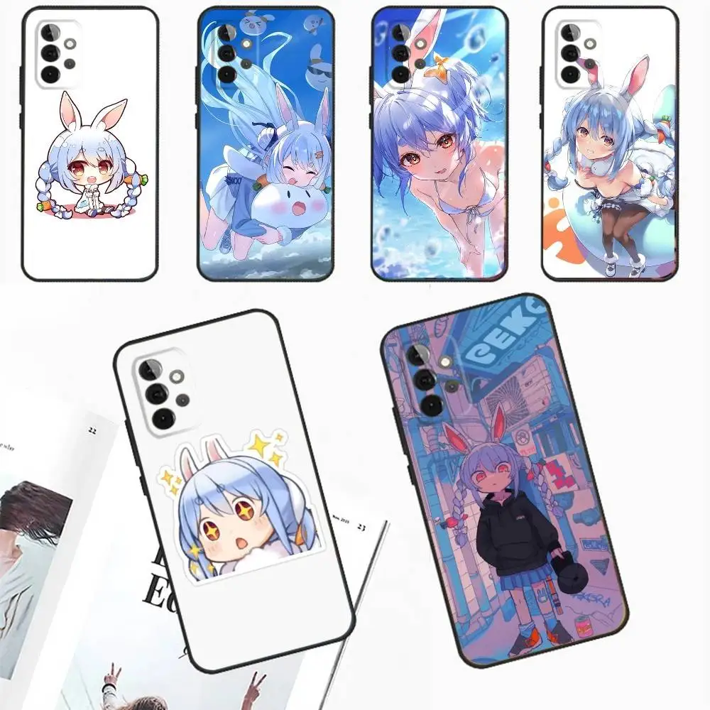 

H-Hololive Pekora Phone Case For Samsung Galaxy A13,A21s,A22,A31,A32,A52,A53,A71,A80,A91 Soft Black Phone Cover