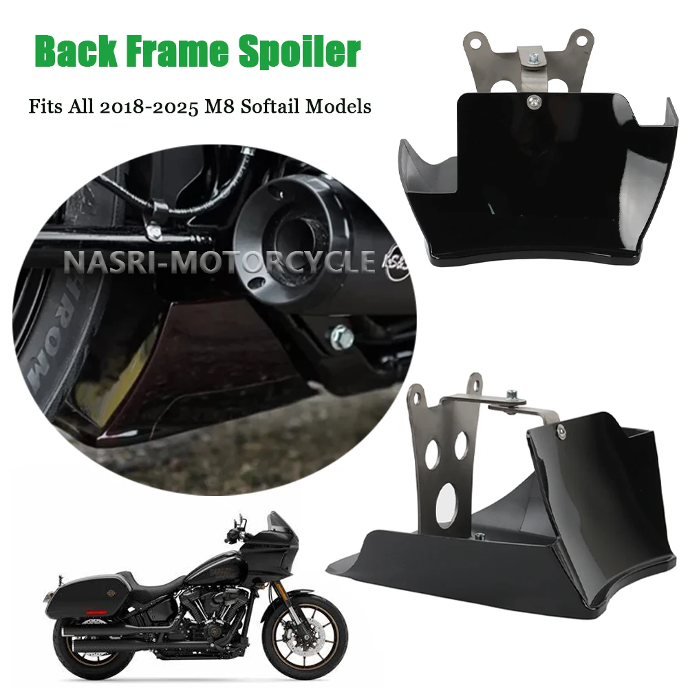 

BLACK BACK FRAME CHIN SPOILER FOR HARLEY SOFTAIL STREET BOB FXBB BREAKOUT FAT BOY LOW RIDER FXBR FXBRS 2018-2023 Model