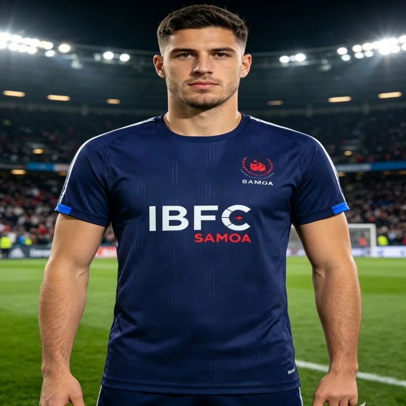 Samoa Rugby Home Games 2026 Rugby-Trikots, T-Shirts, Sport-T-Shirts und atmungsaktive, bequeme Kleidung für Familien- und Kinder-T-Shirts – Detail 3