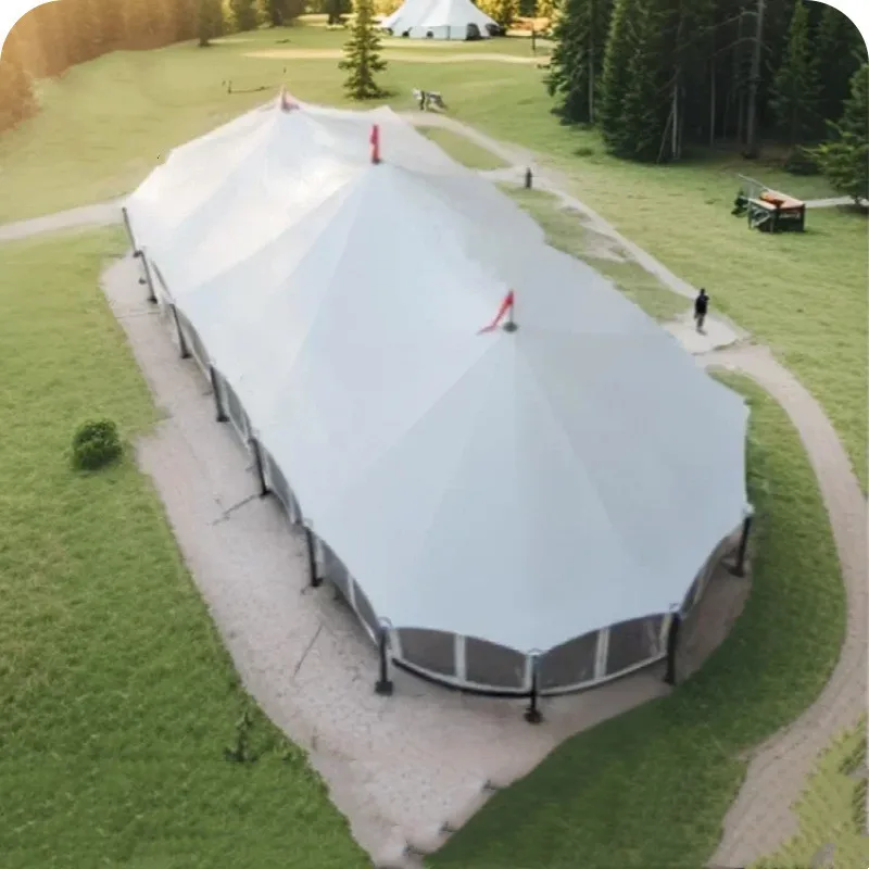 Hotel campground with a large space of 200 square meters waterproof and UV-proof flame retardant tent