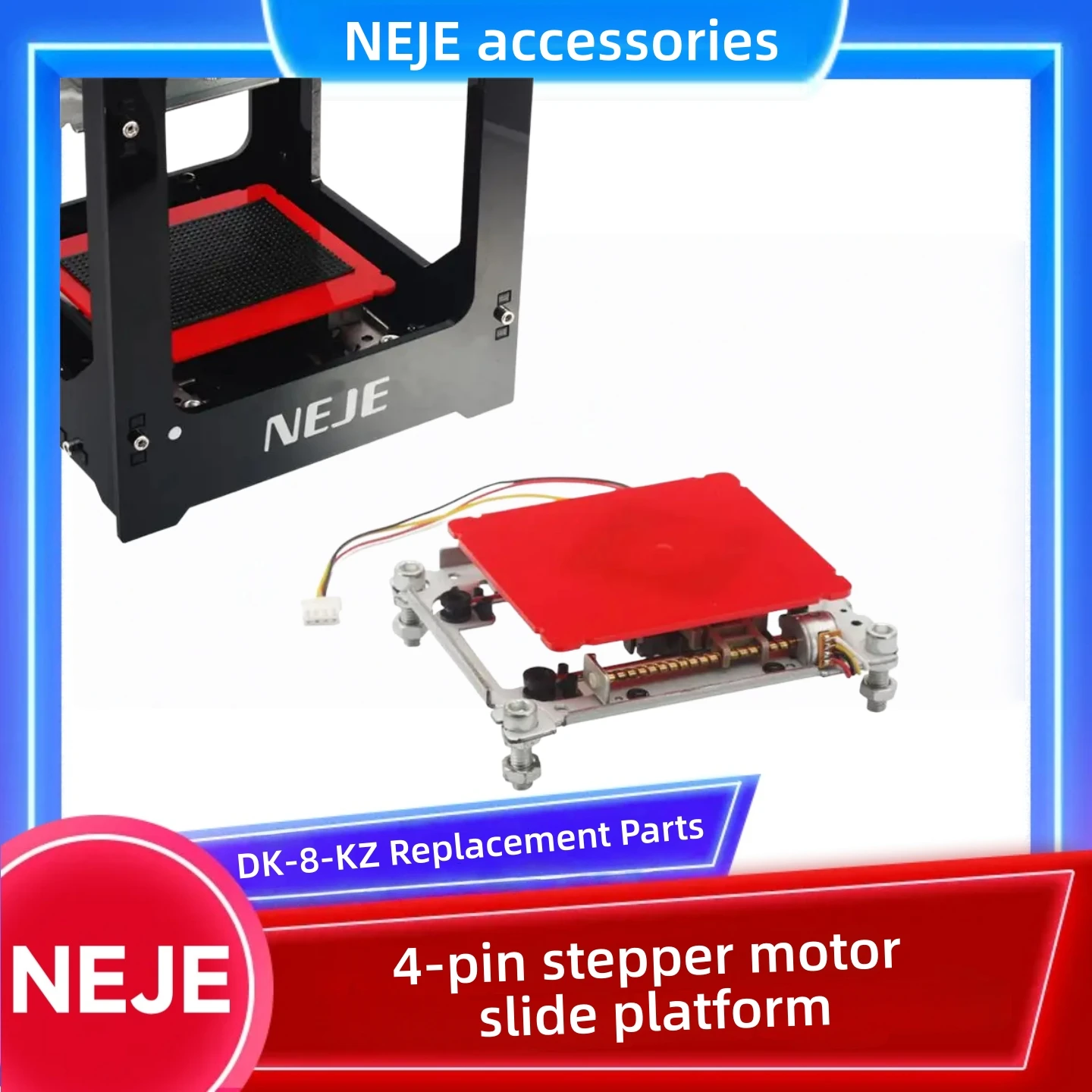NEJE 4-pin محرك متدرج أجزاء منصة الشريحة ماكينة الحفر بالليزر استبدال أجزاء أدوات النجارة وملحقاتها