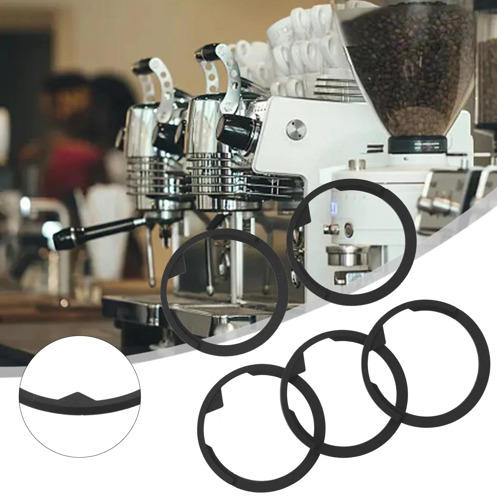 5pcs Upper Burr Rubber Sealing Ring Gasket For Breville Espresso Machine Grinder Coffeeware Home Appliance Accessories