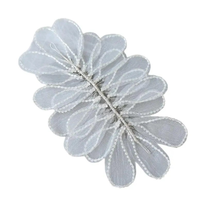 R7UF Delicate Craft Lace Headband Headpiece With Bendable Wire Detail For Styling