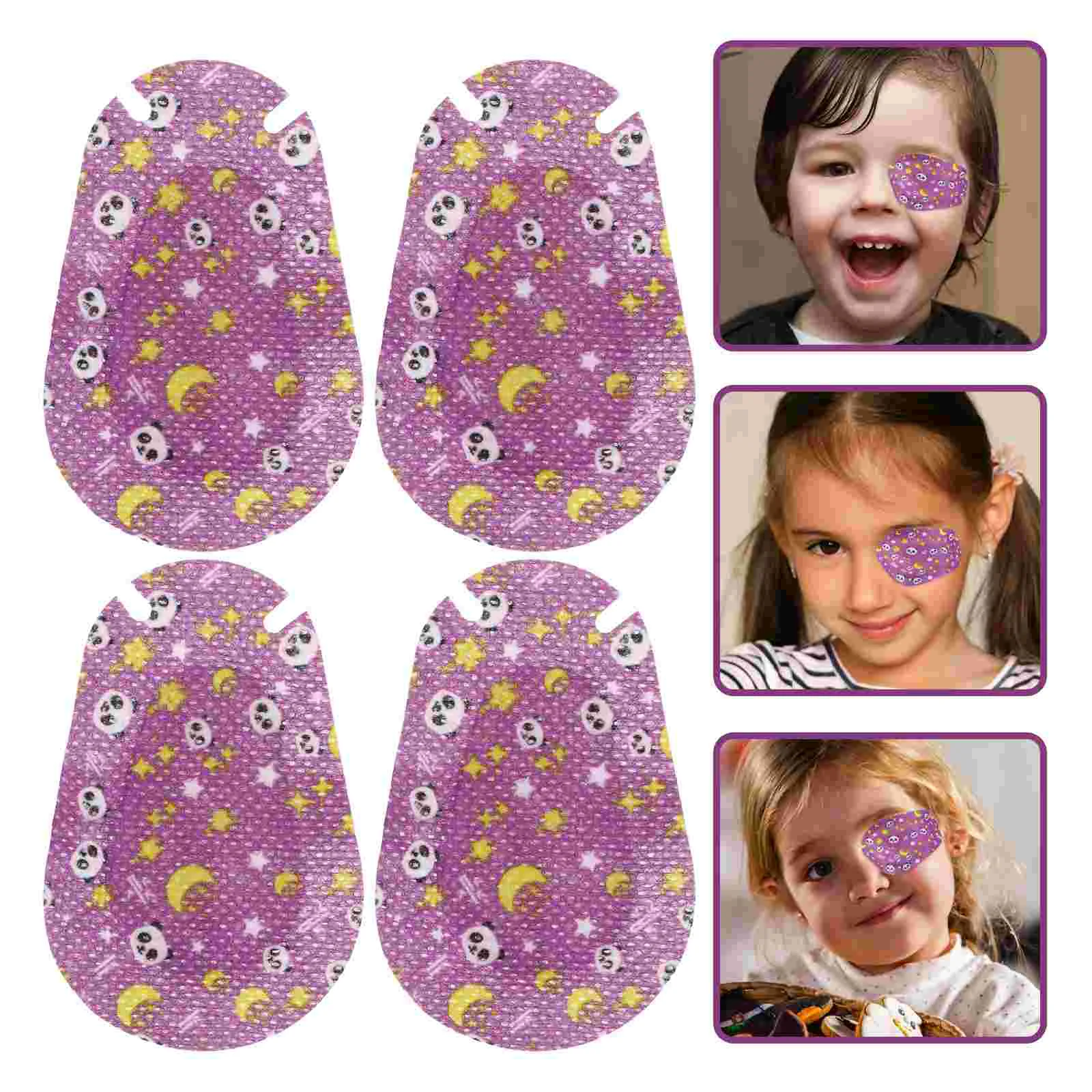 20 Pcs Children' Eye Mask Lazy Patches Panda for Kids Non-woven Fabric Amblyopia