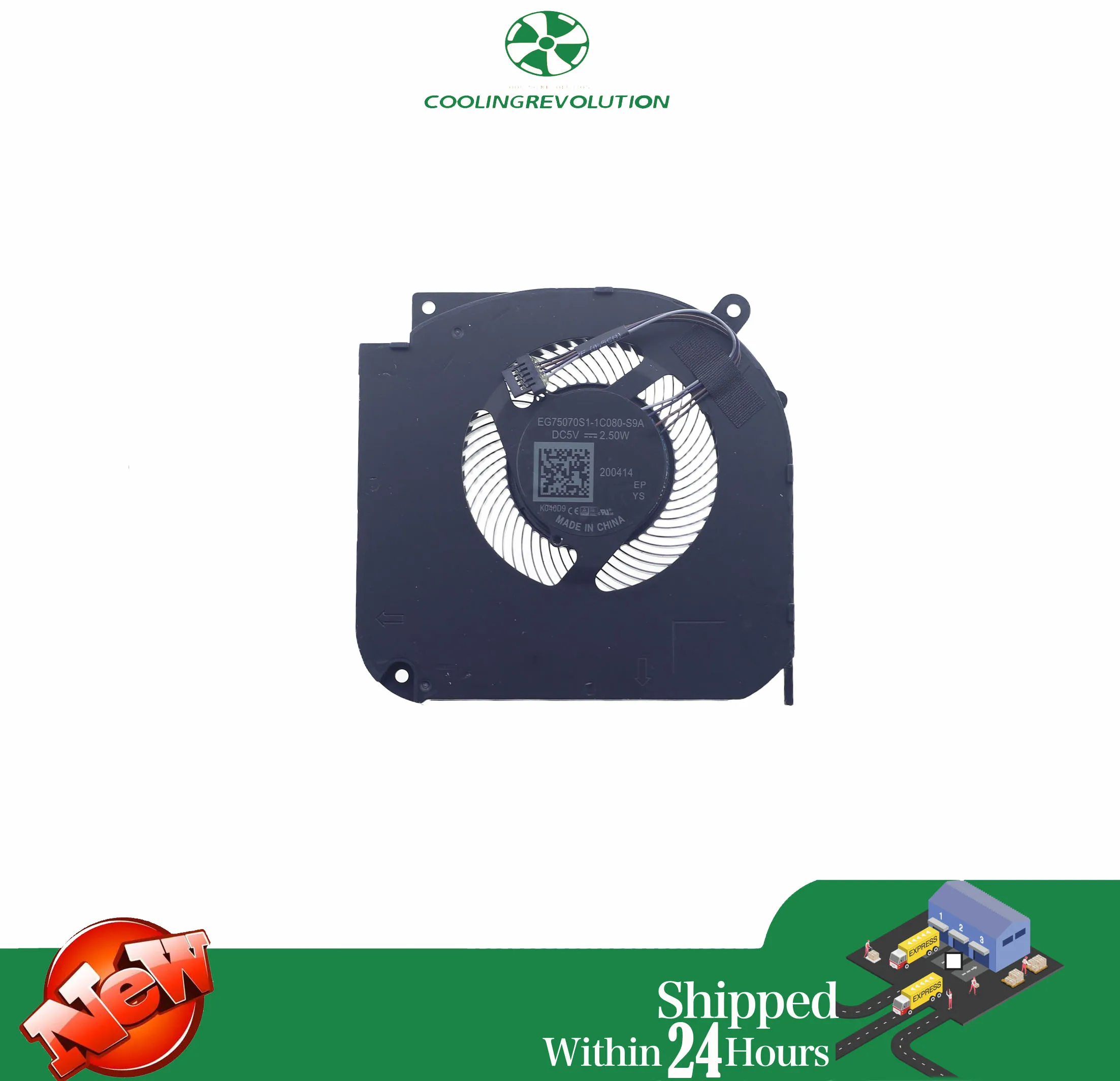 

Laptop CPU Cooling Fan EG75070S1-1C080-S9A DC5V 2.50W 4Pin THER7GL5M6-1412 GL5MP6K