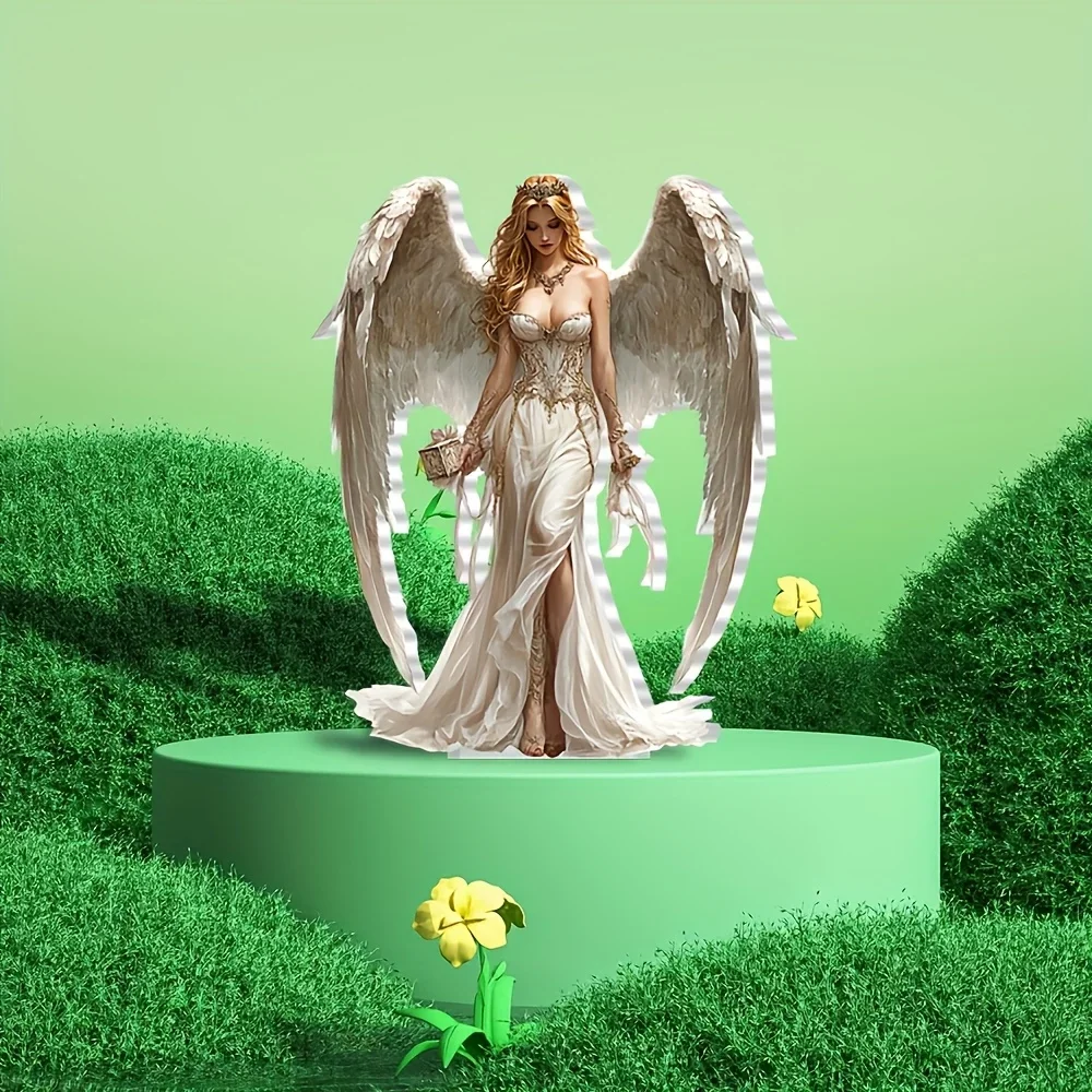 2D Decorative Signs/Angel Acrylic Decorative Signs/Bohemian Style for Homes, Offices and Cafes
