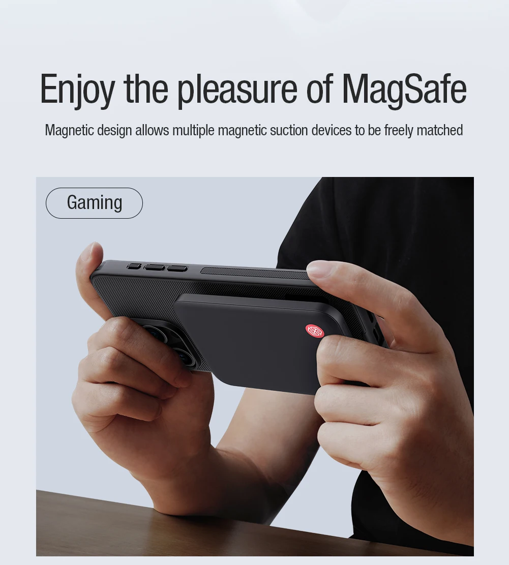 for iPhone 15 Pro/iPhone 16 Pro Max/16 Plus/15+ Nillkin Super Frosted Shield Pro Magnetic Case Hard case phone Case shell TPU+PC
