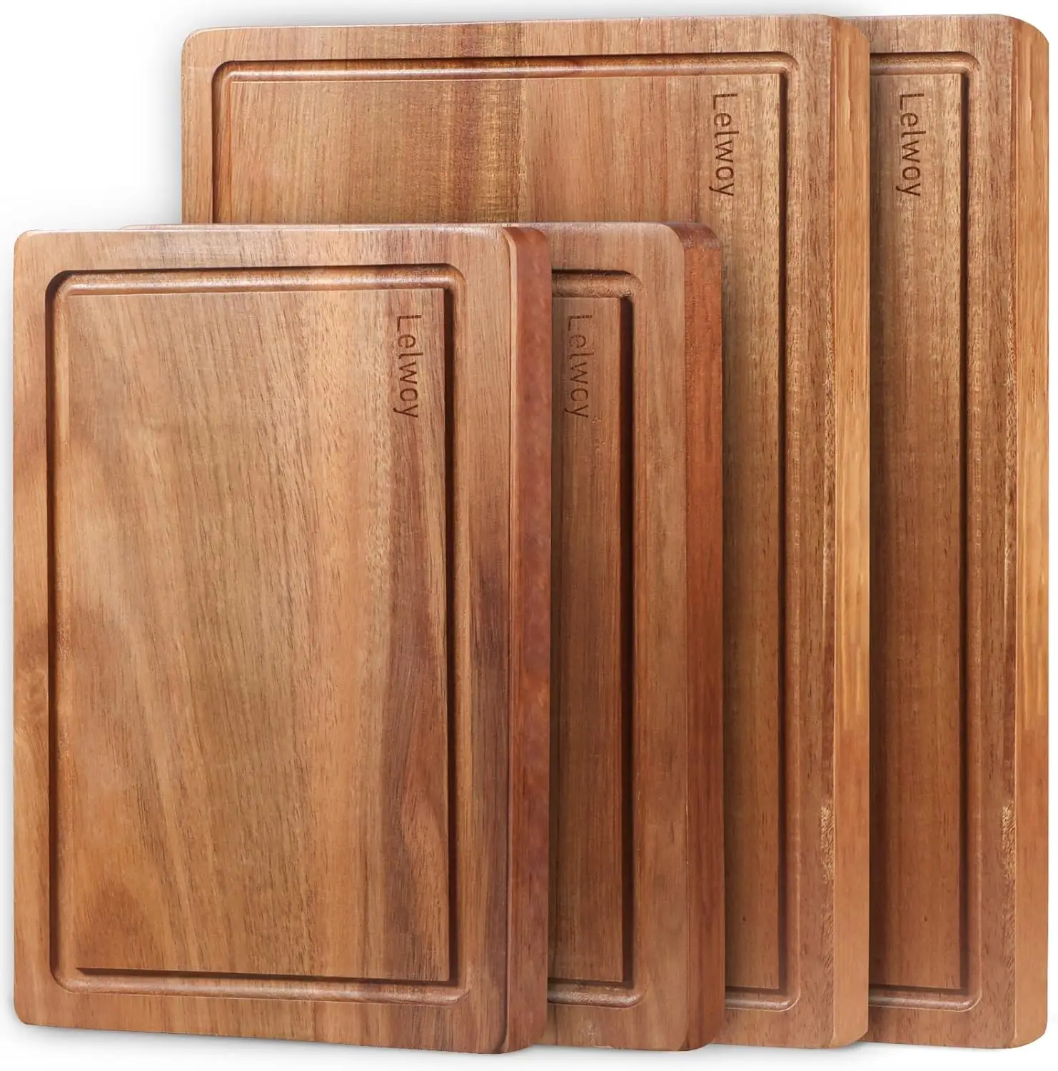 Large Wooden Cutting Board Set of 4
