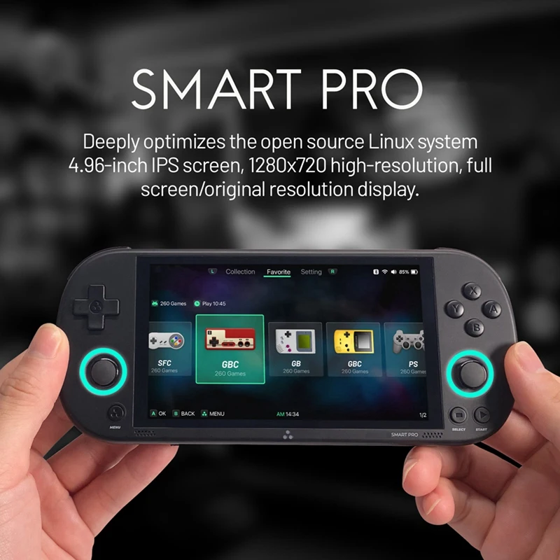 For Trimui Smart Pro Game Console 256GB 13000 Games Linux Retro Video Game Console Supports Multiple Emulators