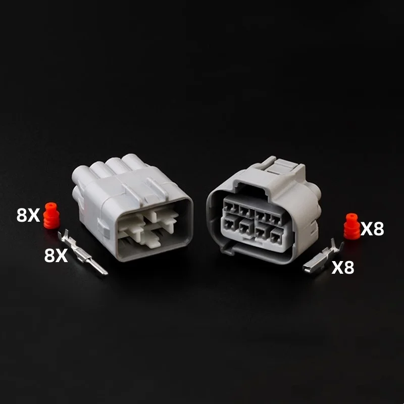 8 Pin female or male Auto waterproof connector car Headlamp headlights plug 7283-1288-40 90980-10891 1121700822GB002 For Toyota