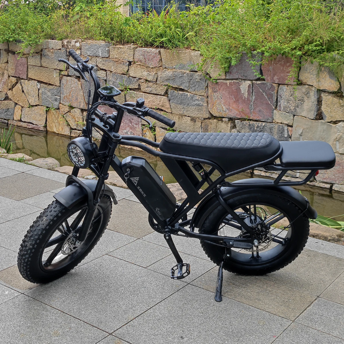 

SXLL Европейский склад 750 Вт мужской горный велосипед снежный велосипед электрический велосипед V8 48 В 15 Ач электрический велосипед с толстыми шинами двойное сиденье