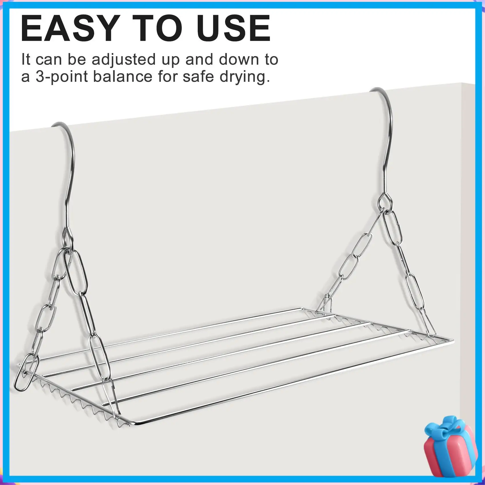 

Discount Multifunctional Clothes Drying Rack, Stainless Steel Laundry Garment Drying Hanger For Hanging Clothes, Towels, Socks