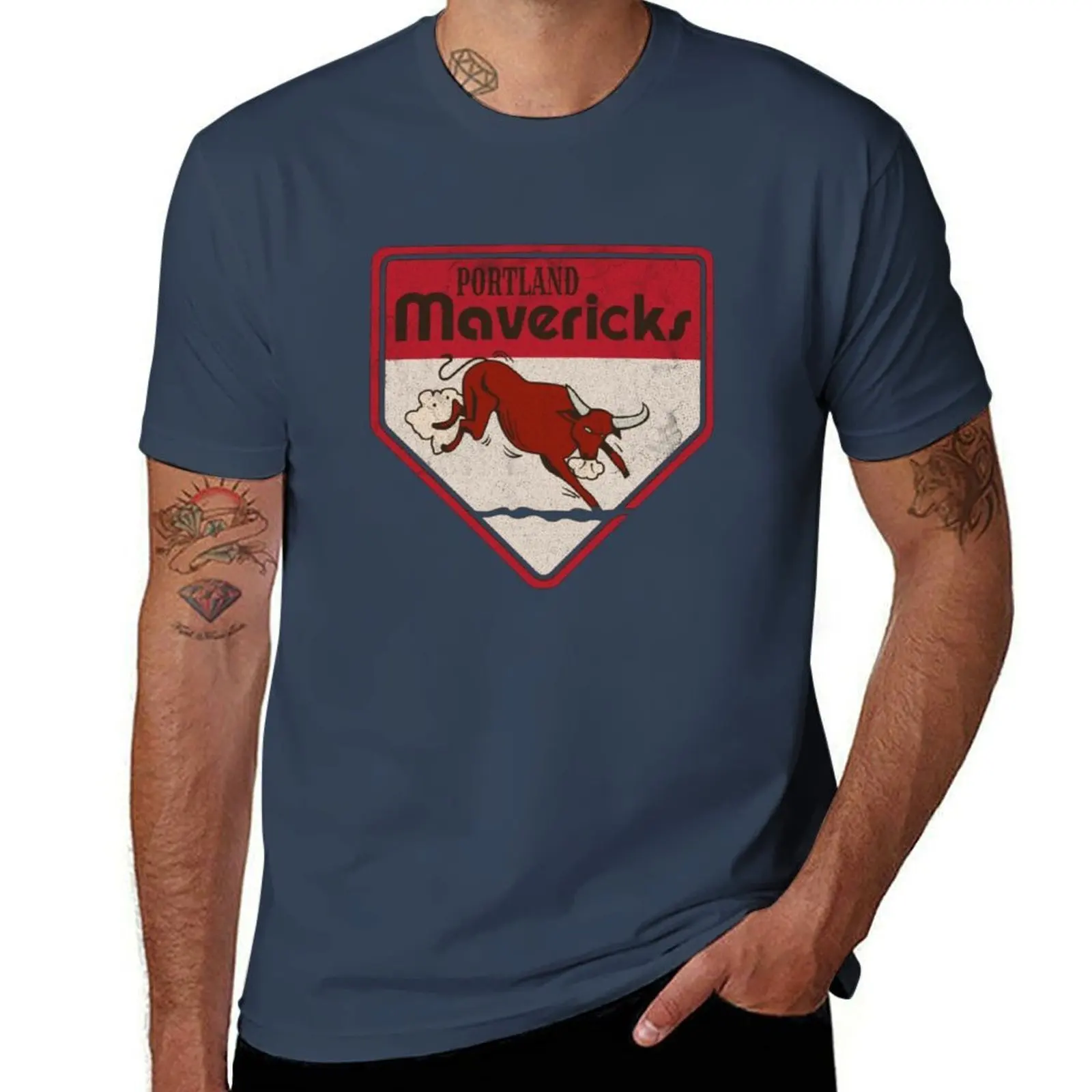 

Portland Mavericks Northwest League Baseball Vintage Logo T-Shirt t shirts for man graphic vintage man graphic t shirt T-Shirt
