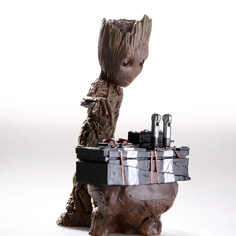 The Avengers Marvel  Groot Little Tree Man Anime Movie Character Modeling Figure Movable Joint Model Cute Children Holiday