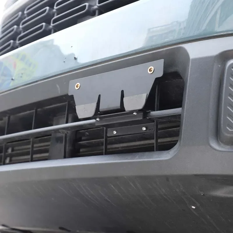 

For Ford Maverick 2022-2025 Accessories Carbon Steel Car Side Mount Front License Plate Holder