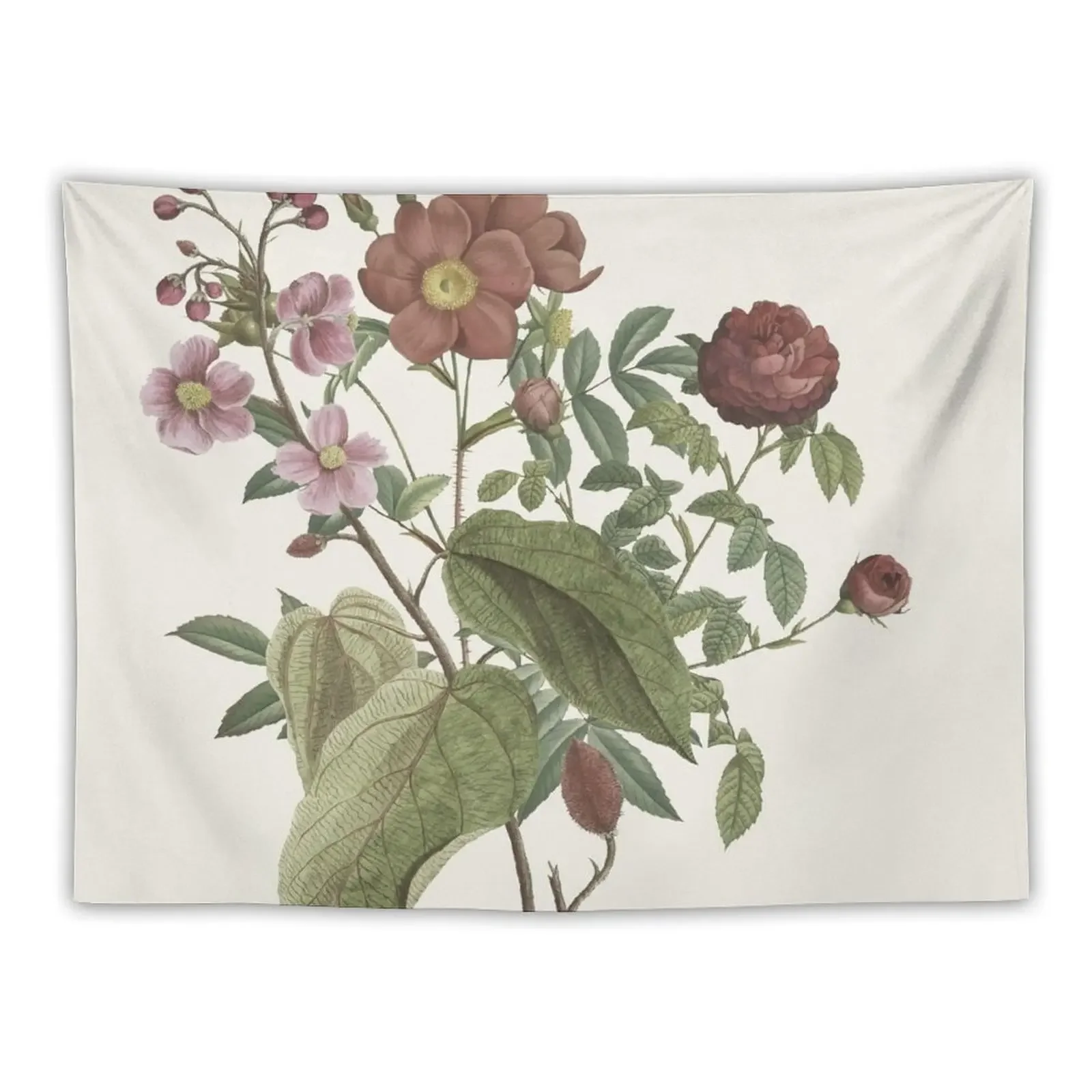 

Botanical Bouquet Tapestry Room Aesthetic Art Mural Japanese Room Decor Tapestry