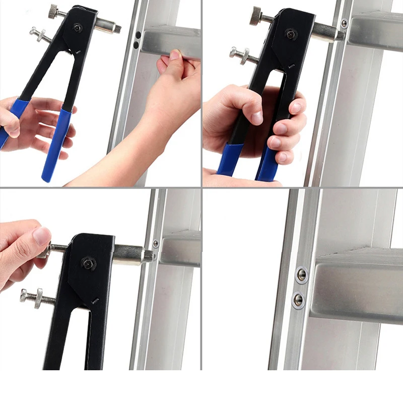 86pcs Blind Rivet Gun Heavy Duty Nut Threaded Insert Hand Riveting Kit M3 M4 M5 M6 M8 Rivet Nuts Nail Gun Household Repair Tools